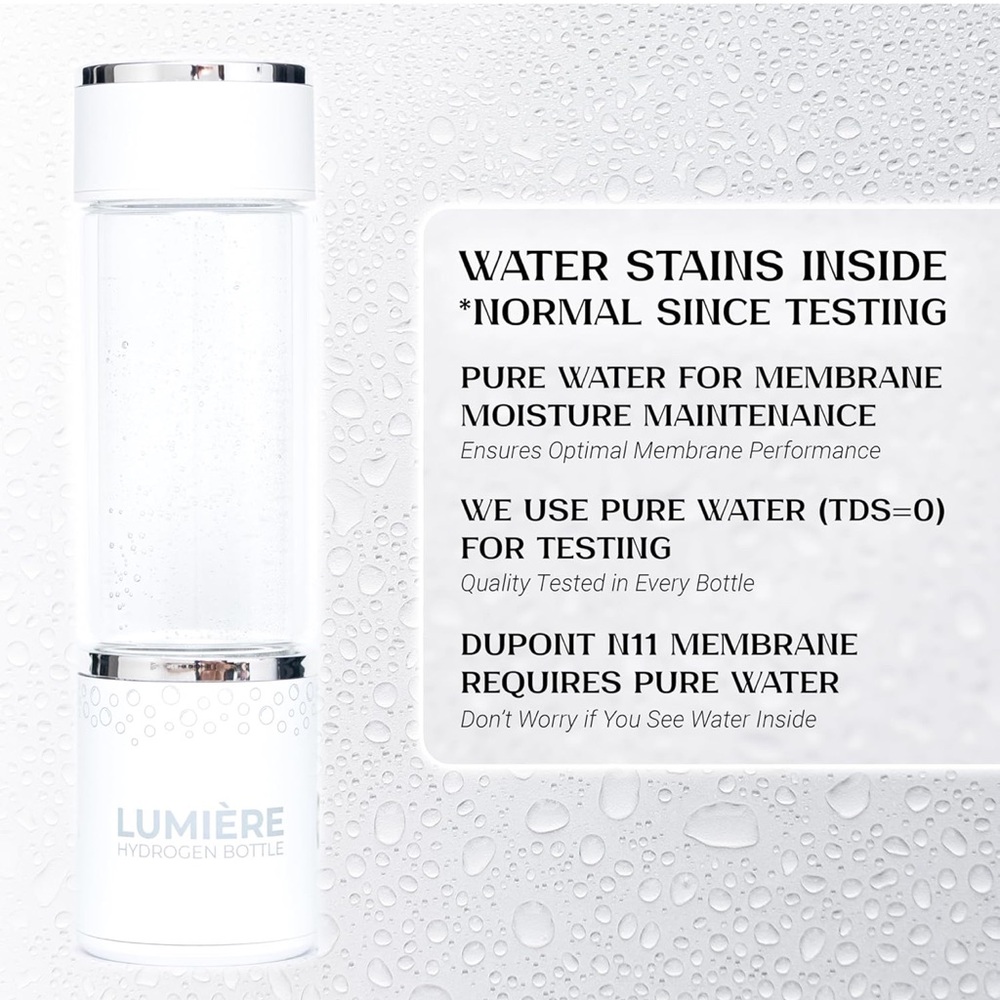 Lumiere Hydrogen Infusing Water Bottle - Has many health benefits! - Picture 12 of 14